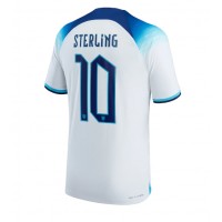 Camiseta Inglaterra Raheem Sterling #10 Primera Equipación Replica Mundial 2022 mangas cortas